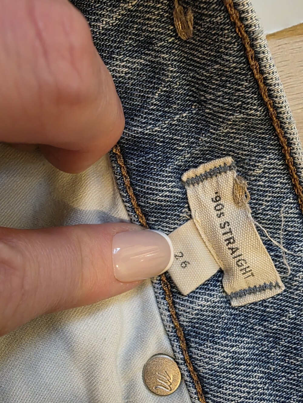 Madewell The '90s Straight Jean 26W In Rondell Wash